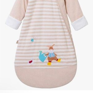 Tan and White Sleep Sack with Decorative Details